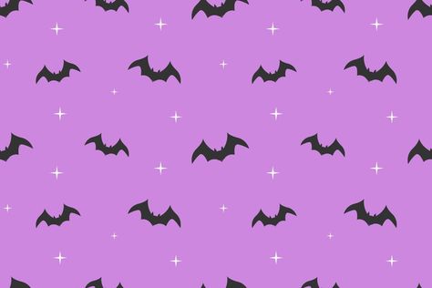 Purple Bats Background, Purple Halloween Wallpaper Laptop, Bat Desktop Wallpaper, Halloween Purple Wallpaper, November Journal, Kuromi Halloween, Halloween Widget, Butterfly Halloween, Story Backgrounds