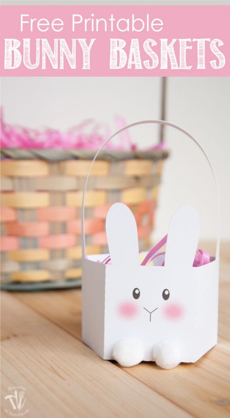 Are you looking for the perfect easy craft to do with the kids? Grab these free printable bunny baskets and let them go to town decorating it for Easter. Printable Easter Baskets Template, Diy Easter Baskets For Kids To Make, Easter Basket Templates Free Printables, Easter Basket Crafts For Preschoolers, Diy Paper Easter Basket, Easter Basket Craft Ideas, Bunny Basket Craft, Bunny Basket Diy, Make Your Own Easter Basket