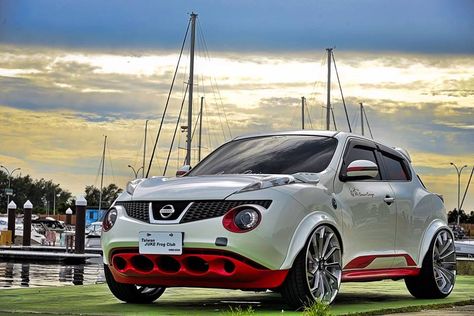 We can't wait to hear your opinion! Widebody Nissan Juke on Forgiato Wheels. Nissan Juke Accessories, Nissan Juke Nismo, Forgiato Wheels, Tailgate Bench, Car Parts Decor, Car Man Cave, Man Cave Room, Chrome Rims, Nissan Infiniti