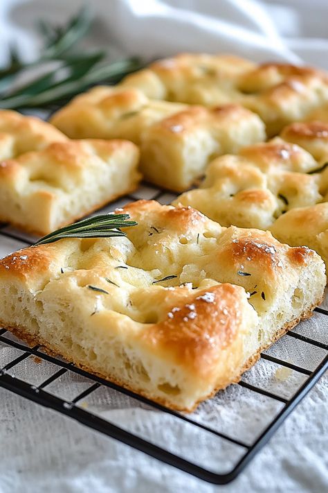 Homemade Small Batch Focaccia Foccacia Small Batch, Small Batch Naan Bread, Small Batch Focaccia, Mini Foccacia, Small Batch Dinner, Easy Focaccia Bread Recipe, Gluten Free Focaccia, Foccacia Bread, Focaccia Bread Recipe