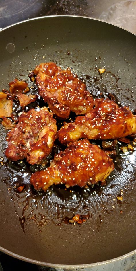 [Homemade] Korean Fried Chicken #food #foods Chicken Home, Korean Fried Chicken, Chicken Food, Dessert Pictures, Gluten Free Cooking, Beautiful Dishes, Lunches And Dinners, Lunch Recipes, Beautiful Cakes