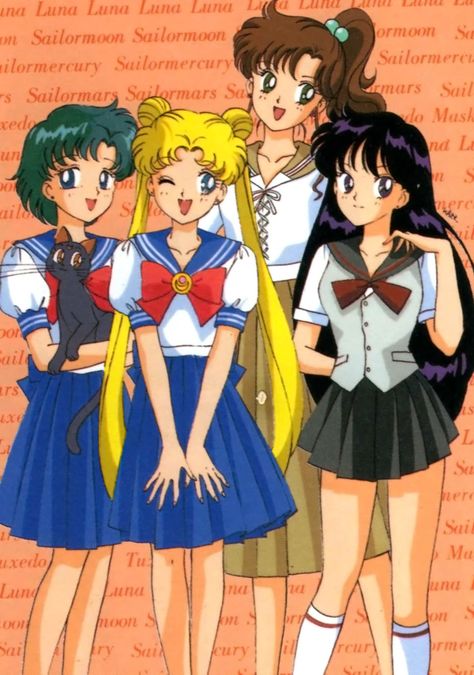 Bishoujo Senshi Sailor Moon - school uniform Serena Sailor Moon, Sailor Moon Official, Sailor Moon Background, Powerpuff Girls Characters, Sailor Moon Outfit, Sailor Moon Fashion, Sailor Moon Girls, Moon Images, Sailor Moon Usagi