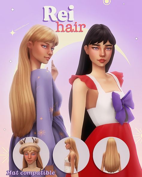 Room References, Sailor Moon Hair, Character House, Hair Inspired, Sims 4 Anime, Pelo Sims, Extra Long Hair, Sims 4 Characters, Sims 4 Mm