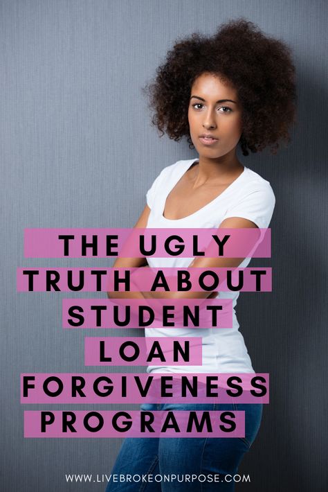 If you are waiting on the goverment to forgive your student loans you may be waiting in vain. Here is the ugly truth about Student Loan Forgiveness Programs Loan Payoff, Loan Money, Online Degree Programs, Paying Off Student Loans, Student Loan Forgiveness, Loan Forgiveness, College Money, Student Loan Debt, Online Student