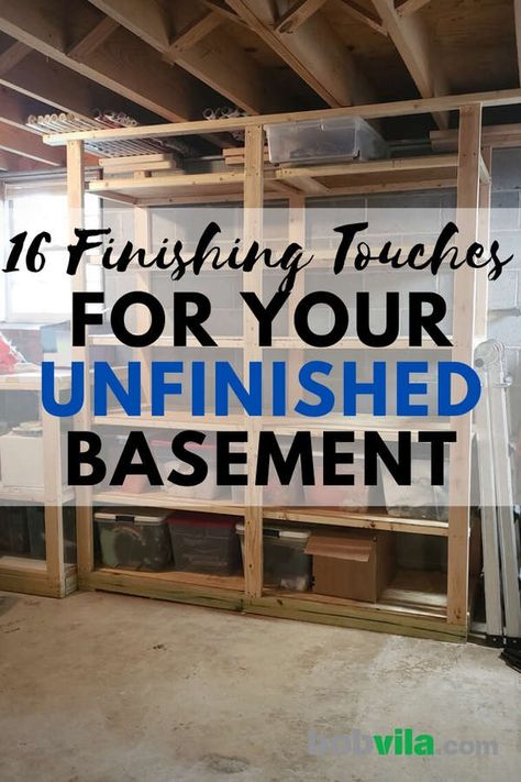 Painting Unfinished Basement Walls, Unfinished Basement Ideas On A Budget Diy, Unfinished Basement Ideas Low Ceiling, Make Unfinished Basement Cozy, Storage Room Remodel, Dividing Basement Space, Diy Basement Ideas On A Budget, How To Cozy Up An Unfinished Basement, Backroom Storage Ideas