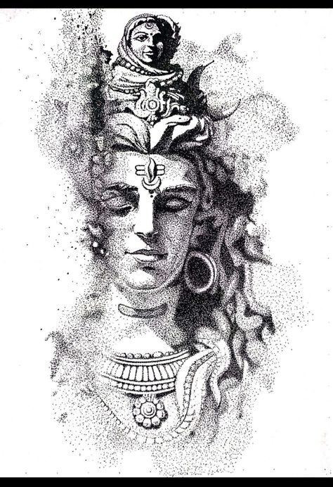 Stippling Art, Krishna Painting, God Illustrations, Stippling, Lord Krishna, Lord Shiva, Shiva, Krishna, Art Ideas