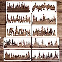 Check this out! Tree Stencils, Christmas Tree Stencil, Window Paint, Pine Tree Painting, Snowflake Stencil, Wood Window, Tree Stencil, Diy Wall Painting, Animal Stencil