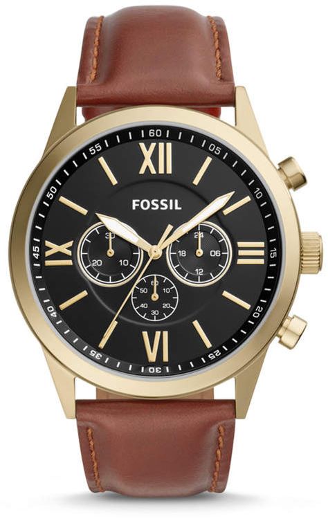 Fossil Flynn Chronograph Brown Leather Watch Leather Watch Case, Fossil Watches For Men, Brown Watches, Brown Leather Watch, Minimalist Watch, Fossil Watch, Fossil Watches, Brown Leather Strap, Leather Band