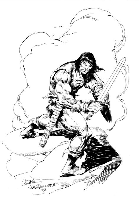 SPACESHIP ROCKET, Conan by John Buscema Conan The Barbarian Comic, Conan O Barbaro, Conan Comics, John Buscema, Savage Worlds, Heroic Fantasy, Frank Frazetta, Comic Book Pages, Conan The Barbarian