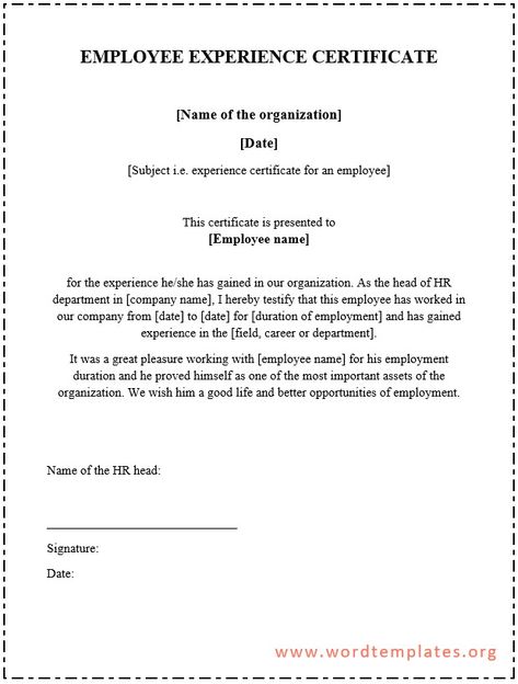 Employee Experience Certificate Template - Word Templates for Free Download Experience Certificate Format, Trust Me Quotes, 30 Day Eviction Notice, Free Microsoft Word, Experience Certificate, Weekly Budget Template, Certificate Format, A Formal Letter, Employee Experience