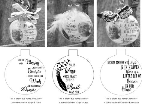 Fields Of Heather: Making Memorial Ornaments Using Printable Transparency Film In Memory Christmas Ornaments, Memory Ornaments, Svgs Free, Harry Potter Christmas Decorations, Floating Ornaments, Lantern Svg, Ornament Template, Free Svgs, Christmas In Heaven