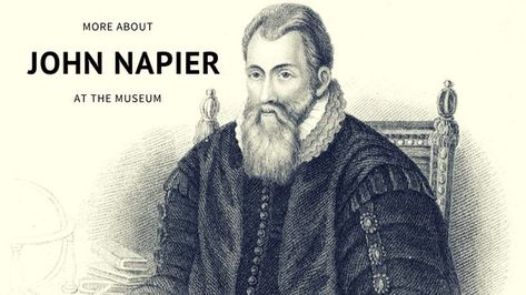 John Napier - at the Museum John Napier, Math History, Teaching Algebra, Algebra 2, Secondary Math, Pre Algebra, Trigonometry, Smart Board, Calculus