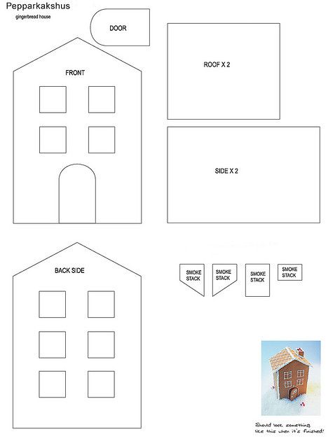 Printable Gingerbread House Patterns Mansion | Recent Photos The Commons Getty Collection Galleries World Map App ... Gingerbread House Template Printable, Easy Gingerbread House, Halloween Gingerbread House, Pottery Templates, Cardboard Gingerbread House, Homemade Gingerbread House, Gingerbread House Patterns, Paper House Template, Gingerbread House Recipe