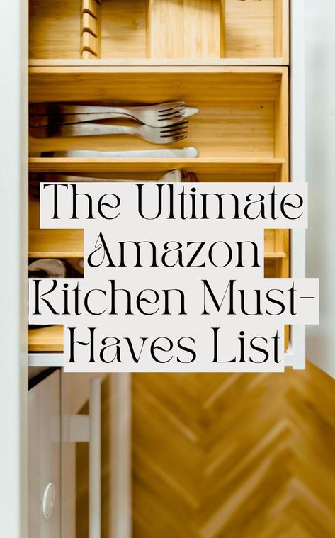 This comprehensive guide outlines more than 25+ kitchen essentials that everyone needs in their kitchen from gadgets to organization. List Of Kitchen Essentials, Essentials For New Home, Kitchen Essentials List, Essentials List, Amazon Kitchen, Simplify Your Life, Upgrade Your Home, Kitchen Essentials, New Home