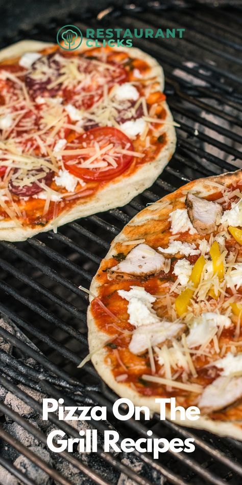 Grilled pizza is a newer twist on the classic pizza that we know and love. It brings a beautiful char to the crust, giving the pizza a delicious smoky flavor and appealing grill marks.The best part is that you don’t need to leave your house to make it!Here are some grilled pizza recipes that are worth a try on your grill. #grillpizza Pizzas On The Grill, On The Grill Recipes, How To Grill Pizza, Grilling Pizza, Pizza On The Grill, Grilled Pizza Recipes, Grill Pizza, Delicious Pizza Recipes, Quick Delicious Meals