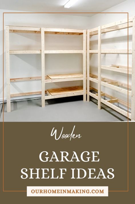 This DIY wooden garage shelf tutorial is perfect for you if you want to DIY wooden garage shelf with doors. These easy steps and tips will help you DIY garage shelves. So look no further for garage shelving ideas DIY, checkout Garage Shelving Ideas Diy, Garage Shelf Ideas, Easy Diy Shelf, Wooden Garage Shelves, Shelves With Baskets, Diy Shelf Ideas, Garage Shelving Ideas, Shelf With Doors, Simple Shelves