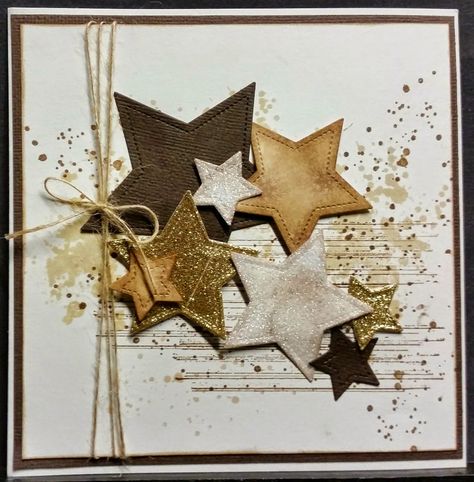 Material Crafts, Useful Products, Simple Crafts, New Jobs, Masculine Birthday Cards, Boy Cards, Star Cards, Homemade Christmas Cards, Christmas Card Crafts