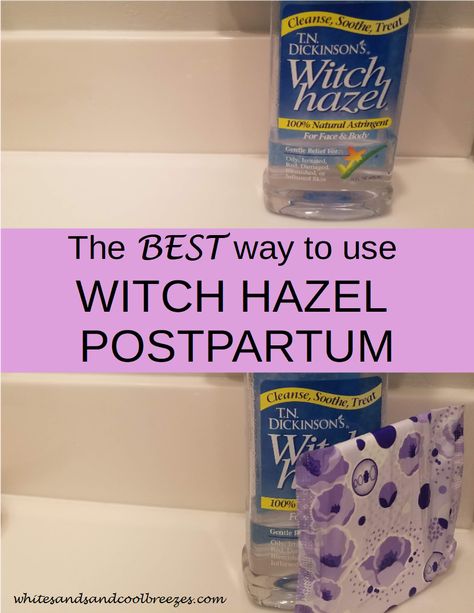 Want to know how to use witch hazel postpartum but you're still not exactly sure how? Check out how to make your DIY padsicles here!! #postpartum #health