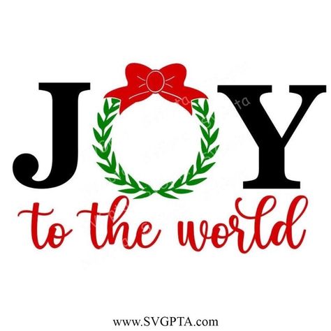 Joy To The World Sign, Christmas Door Sign, Door Sign Svg, Joy Sign, Sign Svg, Monogram Frame, Joy To The World, Christmas Door, Fonts Alphabet