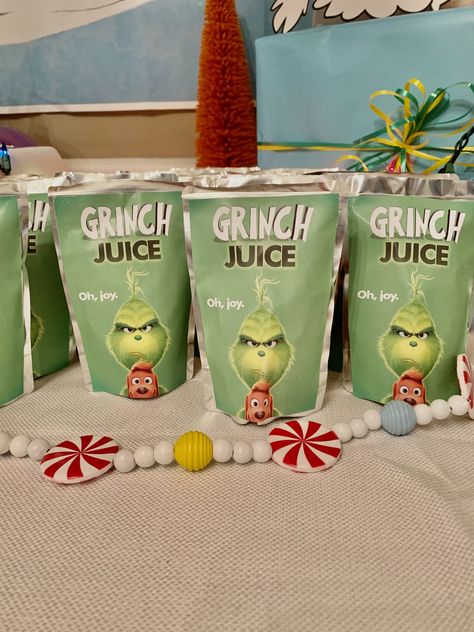 Grinch Party For School, Grinch Two Year Old Birthday Party, Grinch Christmas Sleepover, Grinch First Birthday Photoshoot, Grinch 5th Birthday Party, Grinch 3rd Birthday Party, 1st Birthday Grinch Theme, Grinch Birthday Party Games, Your A Mean One Mr Grinch Birthday