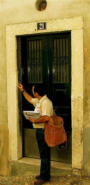 The postman, Lisbon, Portugal by pedrosimoes7, via Flickr Direct Mail Marketing, The Postman, Photo Letters, Going Postal, Postal Worker, You've Got Mail, Marketing Blog, Mail Marketing, Direct Mail