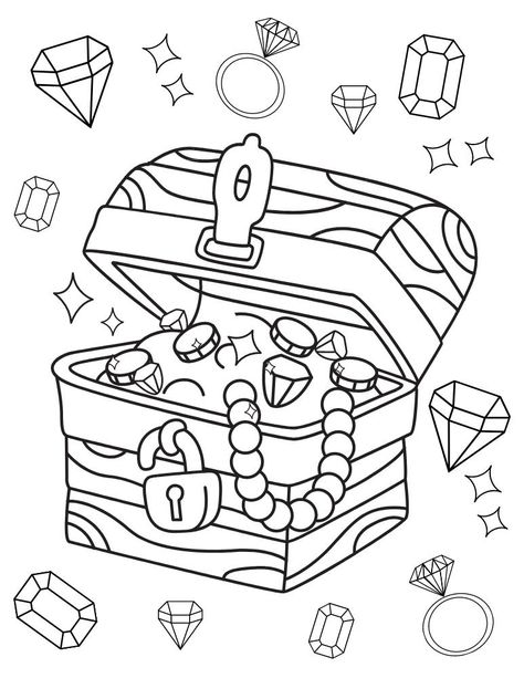 Pirate Colouring Free Printable, Pirates Art Preschool, Pirate Colouring Pages, Treasure Chest Coloring Page, Pirate Ship Coloring Page, Pirates And Princesses Crafts Preschool, Pirate Coloring Pages Free Printable, Pirate Worksheets Preschool, Pirate Printables Free Templates