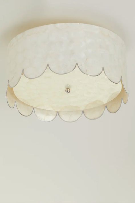 Flush Chandelier, Old Hickory Tannery, Iron Hardware, Capiz Shell, Light Fixtures Flush Mount, New Traditional, Back Plate, Flush Mount Lighting, Gold Texture