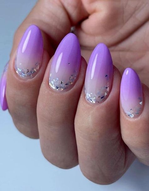 Pink And Purple Ombre Nails Glitter, Pink And Purple Ombre Nails, Brown Pink Ombre, Purple Ombre Nail Designs, Pink Ombre Nails Glitter, Purple Chrome Nails, Ombre Gel Nails, Purple Ombre Nails, Beauty Plan