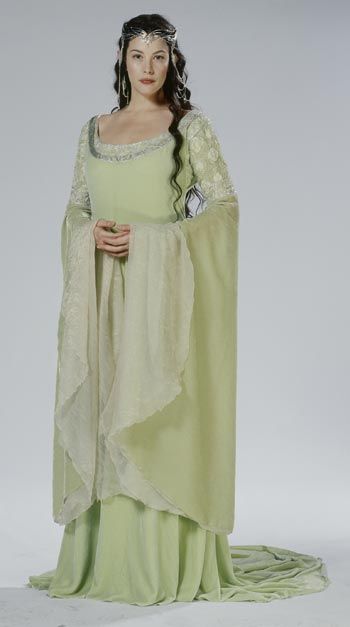 Arwen Costume, Arwen Dress, Coronation Gown, Lotr Costume, Elven Dress, Elf Costume, Idee Cosplay, Green Gown, Liv Tyler