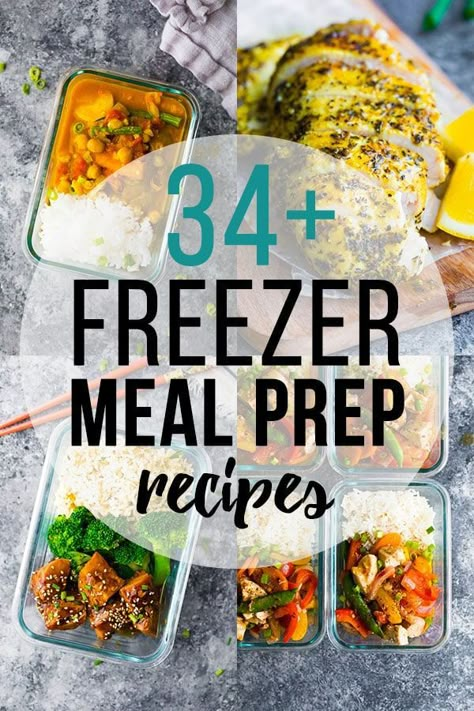 Freezable Meal Prep, Freezer Meal Prep Recipes, Frozen Lunches, Freezer Lunches, Resep Makanan Beku, Freezable Meals, Freezer Meal Planning, Freezer Friendly Meals, Cheap Clean Eating