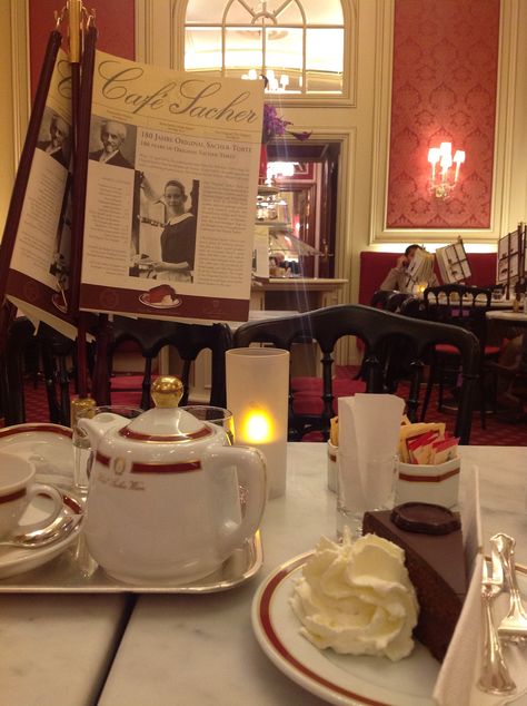 Cafe Sacher, Vienna. Birthday 2013. Vienna Waits For You, Luxury Train, Pastry Shop, Central Europe, Vienna Austria, City Life, Dream Vacations, Prague, Budapest