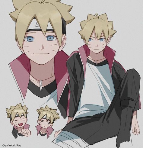 Uzumaki Clan, Himawari Uzumaki, Boruto X, Naruto Sketch Drawing, Naruto Minato, Boruto And Sarada, Boruto Characters, Boruto Next Generation, Naruto Drawings