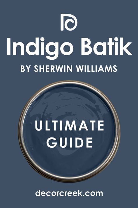 Indigo Paint Color Sherwin Williams, Indigo Blue Sherwin Williams, Colors That Go With Indigo Batik, Indigo Baltic Sherwin Williams, Dark Blue Gray Paint Colors Sherwin Williams, Indigo Batik Sherwin Williams Dining Room, Indigo Batik Color Scheme, Indigo Batik Sherwin Williams Bedroom, Navy Blue Sherwin Williams Paint