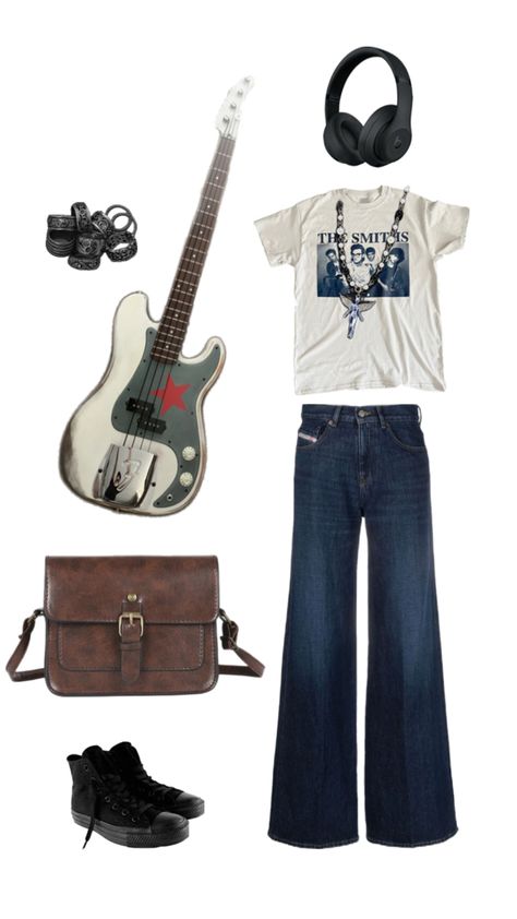 Jeans, Band Tee, Bass, Rings Bassist Outfit, In My Opinion, My Opinions, Bass