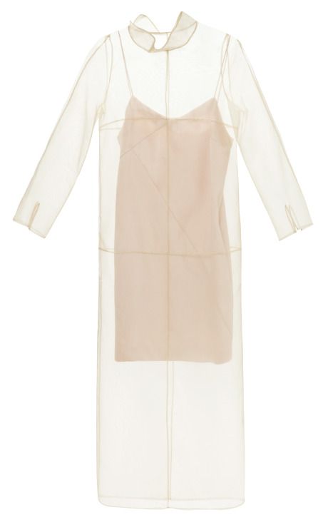 Barbara Casasola, Dress With Collar, Organza Dress, Summer Fashion Trends, Satin Slip, Sheer Fabric, Collar Dress, Fashion Details, Moda Operandi