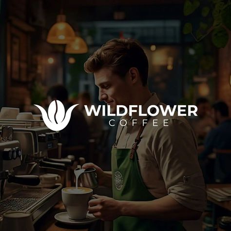 Wildflower Coffee ☕ logo🥰 Slide to see the logo rationale Logo Rationale, Coffee Brand Logo, Coffee Brand, Coffee Logo, Coffee Branding, Brand Logo, Wild Flowers, Coffee, ? Logo