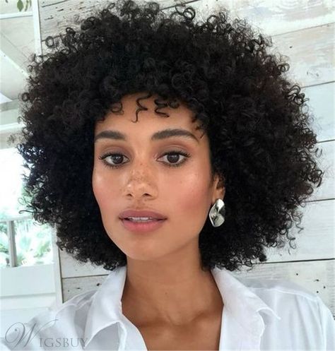 Big Afro Curly Synthetic Hair African American Wig10 Inches Curly African Hairstyles, 3c Afro, Afro Curly Hairstyles, Afro Ideas, Color Formulations, Ciara Hair, Face Form, Hair African American, Grey Hair Wig