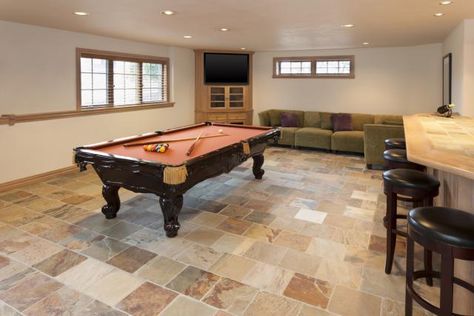 Vinyl, tile, concrete, wood?  We evaluate your best--and worst--floor options for basements | Warner Home Group of Keller Williams Realty, #Nashville #RealEstate www.warnerhomegroup.com C: 615.804.6029 O: 615.778.1818 Tile Basement Floor, Concrete Basement Floors, Best Flooring For Basement, Floor Options, Basement Flooring Options, Ceramic Floor Tile, Waterproofing Basement, Basement Walls, Ceramic Floor Tiles