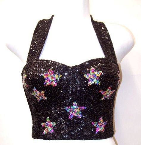 "Sequin Halter Tops are handmade, high quality, original designs, and beautiful. All sequin Halter Tops come in solid black satin back, close with velcro. Sequin Halter are suitable for party, events or any occasional use... SMALL 32\" Around Chest Cup Size \"B\" MEDIUM 34\" Around Chest Cup Size \"B\" LARGE 36\" Around Chest Cup Size \"C\" XL 38\" Around Chest Cup Size \"C\"" Sequin Bustier, Copper Dress, Sequin Halter Top, Top Bustier, Taylor Swift Tour Outfits, Sequin Halter, Sparkly Top, Satin Noir, Womens Halter Tops