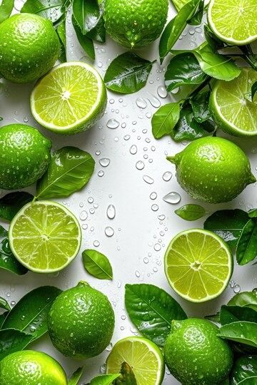 Premium Photo | Lime slices On White Backdrop With Water Drops Lemon Pictures, Sweet Lime, Lime Water, Mint Background, Juice Branding, Messi And Ronaldo, White Backdrop, Water Drops, Lime Juice