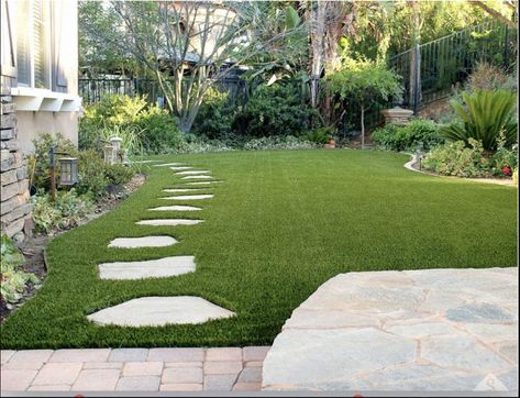 online landscape design Xeriscape With Turf, Pet Turf Backyard, Turf Dog Yard, Astroturf Garden Ideas, Turf And Pavers Backyard, Alternatives To Grass Lawns, Turf Backyard Ideas, System Pavers, Low Maintenance Lawn