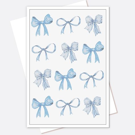 PRICES MAY VARY. Preppy Blue Bow Posters Sizes Are: 12x16 Inches (30x40cm), 16x24 Inches (40x60cm), 24x36 Inches (60x90cm) Unframed,Modern Minimalist Home Decor Canvas Wall Art Is Perfect for Your Home Fashion Prints Wall. GREAT DECORATION：These Versatile Wall Decorations Add Brilliant and Colorful Colors To Your House Unique Design HIGH QUALITY - High Definition Artwork, Printed on Premium Museum-quality Canvas Using Archival Inks for Fade Resistance, Grants Easy Cleaning and Protection From Du Light Blue Prints, Blue And White Poster, Blue Wall Prints, Blue And White Prints, Collage Dorm, Watercolor Light, Blue Dorm, Freshman Dorm, House Unique