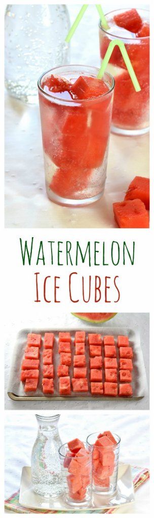 Infused Ice Cubes, Summer Ice Cubes, Dave And Busters, Fun Summer Drinks, Watermelon Ice, Summer Snacks, Diy Summer, Summer Food, Party Diy