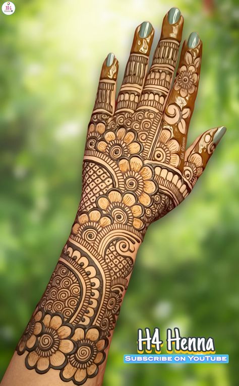 Latest Simple Arabic Mehndi Designs Front Hand, Back Hand Mehndi Designs Full, Full Hand Mehndi Designs Latest, Full Hand Mehndi Designs Simple, Mehndi Design Simple Arabic, Hand Mehndi Design Simple, Latest Finger Mehndi Designs, Mehndi Design Bridal, Dulhan Mehndi Design