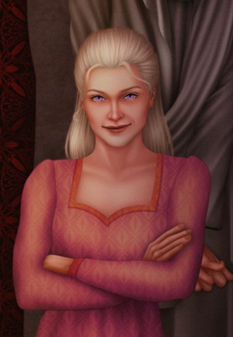 Saera Targaryen, Targaryen Fanart, Targaryen Art, Asoiaf Art, House Targaryen, House Of Dragons, A Song Of Ice And Fire, Hair Art, Character Concept