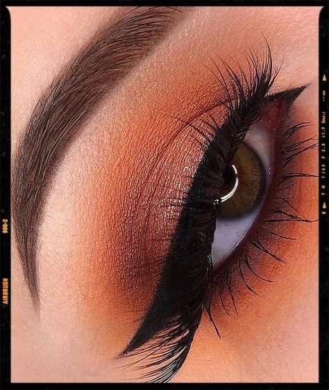 Burnt Orange Eye Makeup - Makeup Looks Inspiration Orange Smokey Eye Makeup Black Women, Burnt Orange Wedding Makeup, Orange Prom Dress Makeup, Makeup For Burnt Orange Dress, Makeup For Orange Outfit, Burnt Orange Eyeshadow Looks, Burnt Orange Eye Makeup, Makeup For Orange Dress, Burnt Orange Makeup Look