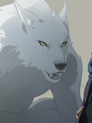 Wolf Human Hybrid Art, Albino Werewolf, Wolf Growling Drawing, White Werewolf Art, Werewolf Character Art, Anime Werewolf Male, Werewolf Boyfriend Art, Blonde Werewolf, Wolf Human Hybrid