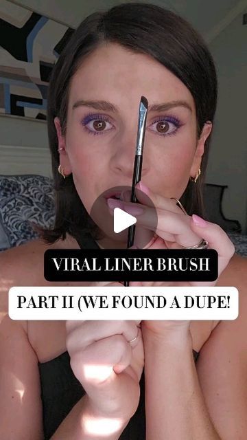 Kate | Makeup Tips on Instagram: "Remain calm... we have found a dupe for the viral Elf Wing It Out Brush that sold out so quickly last week!!   Comment BRUSH if you want the direct link sent to your inbox 😊  @eigshowbeauty Sickle Angled Eyeliner Brush E865  #liner #wingedliner #wingedeyeliner #amazonbeauty #beautytools #makeupbrush" Angled Eyeliner Brush, Kate Talbert, Kate Makeup, Elf Wings, Eyeliner Application, Winged Eye, Wing It, Remain Calm, Diy Lip Balm