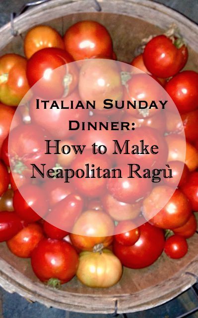 Italian Sunday Dinner: How to Make Neapolitan Ragù | CarriesExperimentalKitchen.com  Learn how to make homemade Italian meat sauce using fresh garden tomatoes. Italian Sunday Dinner, Beef Braciole, Italian Meat Sauce, Ground Beef Meatballs, Pork Ragu, Fennel Sausage, Parmesan Meatballs, Garden Tomatoes, Italian Meats