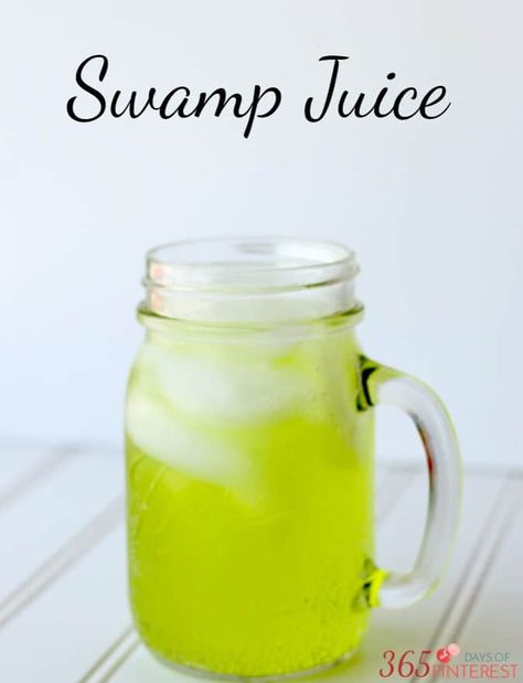 Swamp juice Swamp Juice, Dinosaur Day, Frog Food, Swamp Water, Nature Camp, Kids Juice, Disney Dinner, Food Activities, Green Drinks